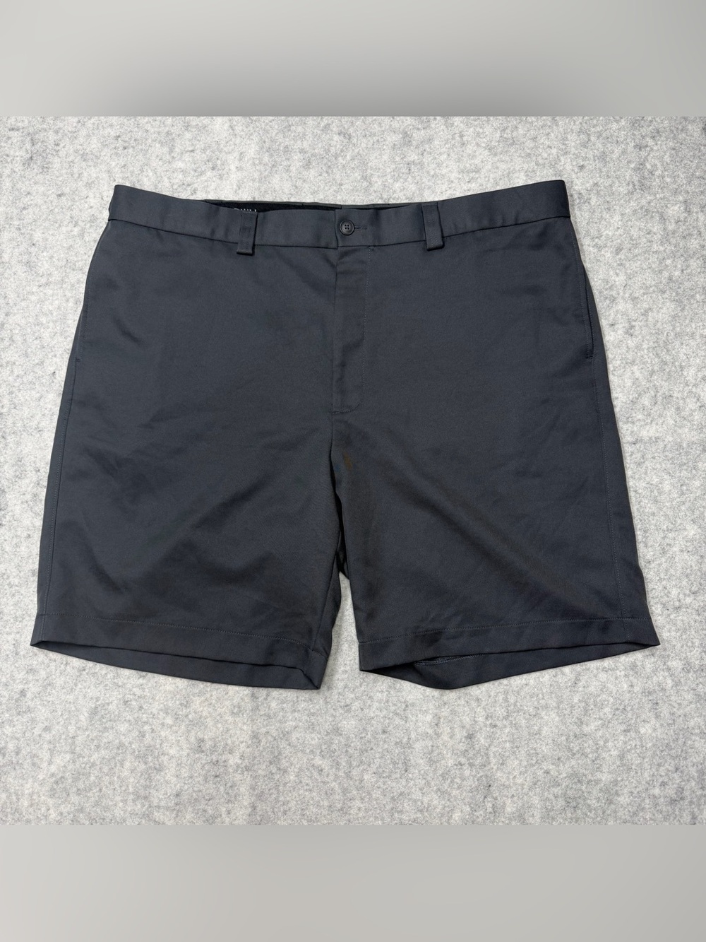 Oak Hill DXL Men's Golf Shorts Size 44R Waist Gray Polyester Flat Front Casual
